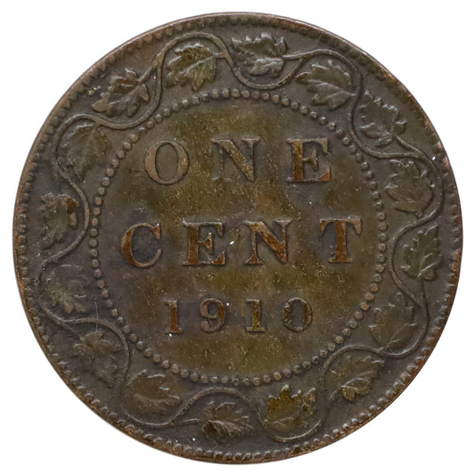 1910 Canada 1-cent VG-F (VG10) Nick, spots, or impaired