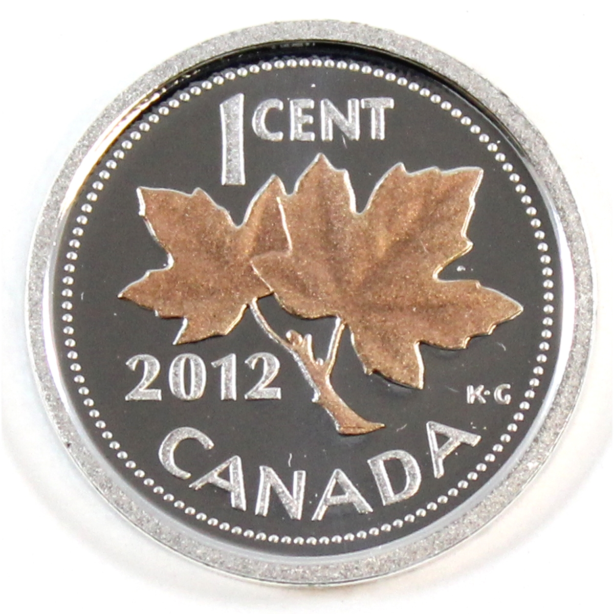 2012 Canadian 1-cent coin