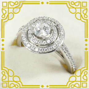 Sterling Silver & Paved CZ Ring