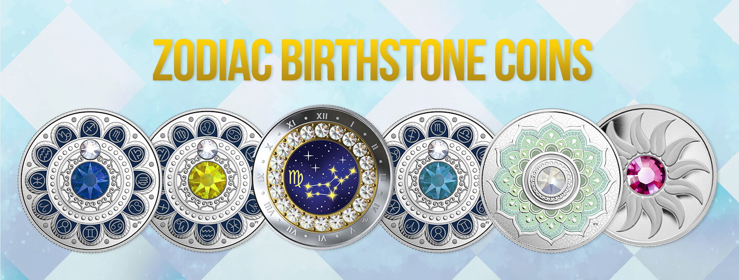 Zodiac Birthstone Coins July to December