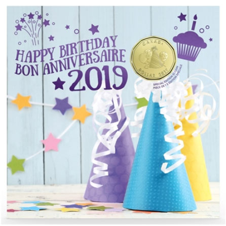 2019 Canada Birthday Gift Set with Party-Hat Loon