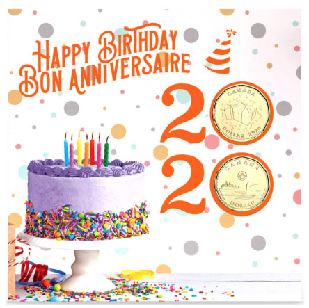 2020 Canada Birthday Gift Coin Set with Special Loon Dollar