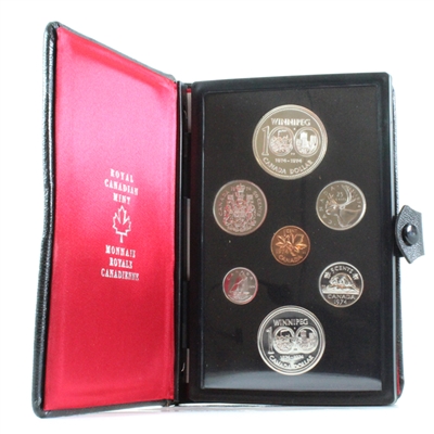 1974 Canada Winnipeg Centennial 7 Coin Double Dollar Prestige Set 